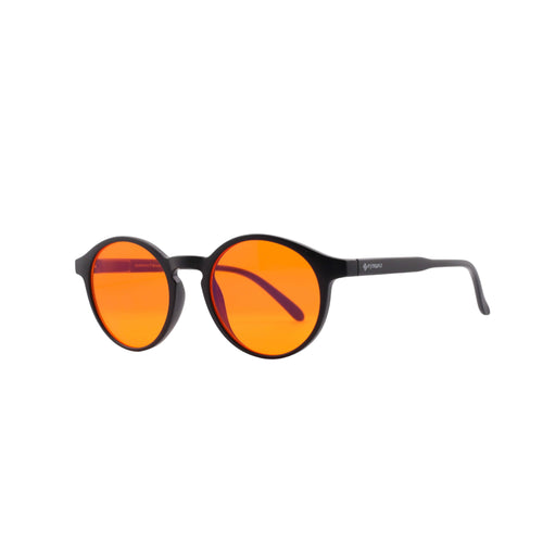 EK2 Round Black Frame – Orange Lens