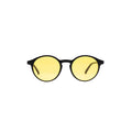 EK5 Round Black Frame – photochromic blue light Yellow Lens