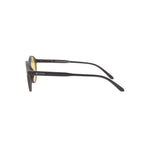 EK5 Round Black Frame – photochromic blue light Yellow Lens
