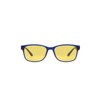 EK6 Round Black Frame – photochromic blue light Yellow Lens
