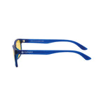 EK6 Round Black Frame – photochromic blue light Yellow Lens
