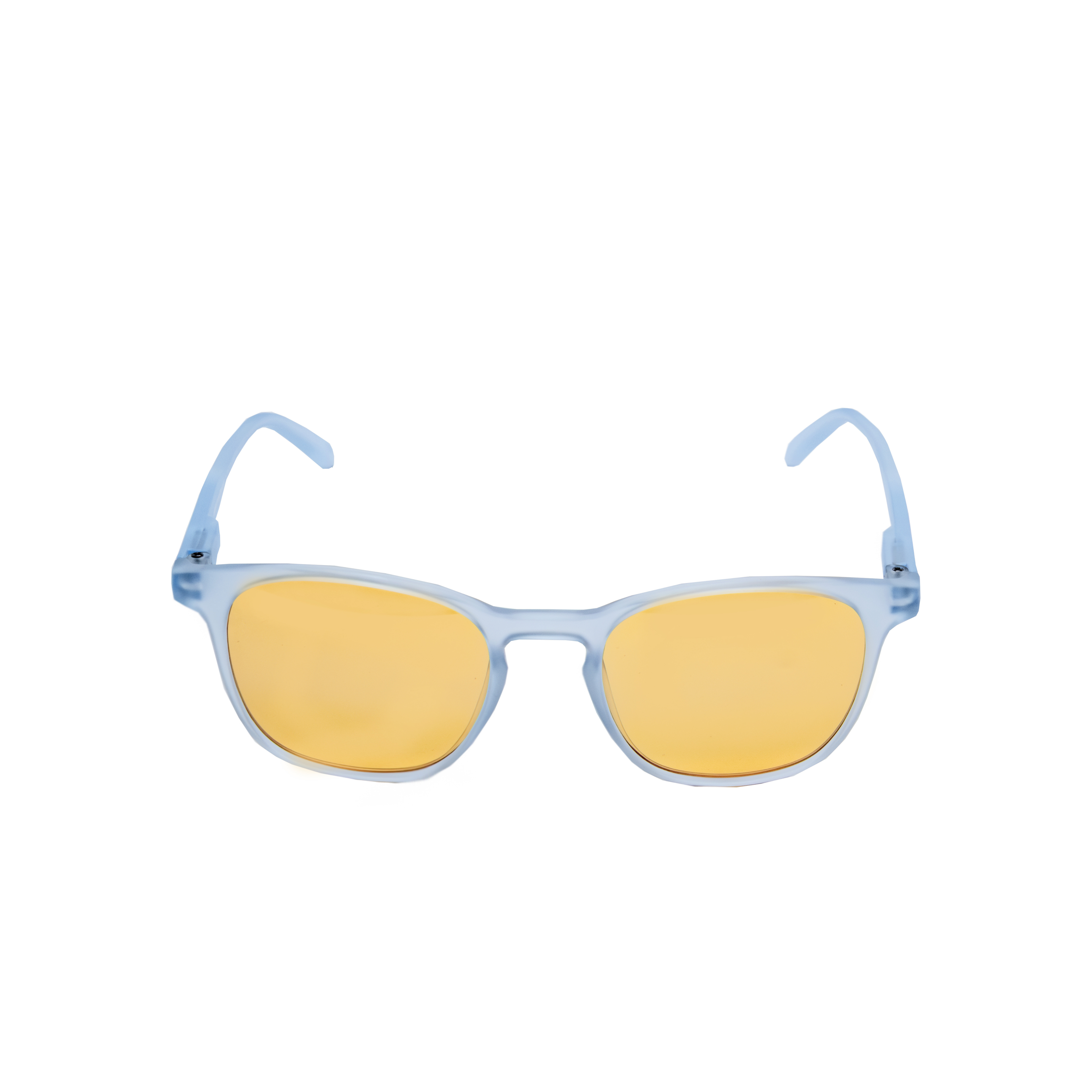 EK55: Ice Blue Frame – Yellow Lens