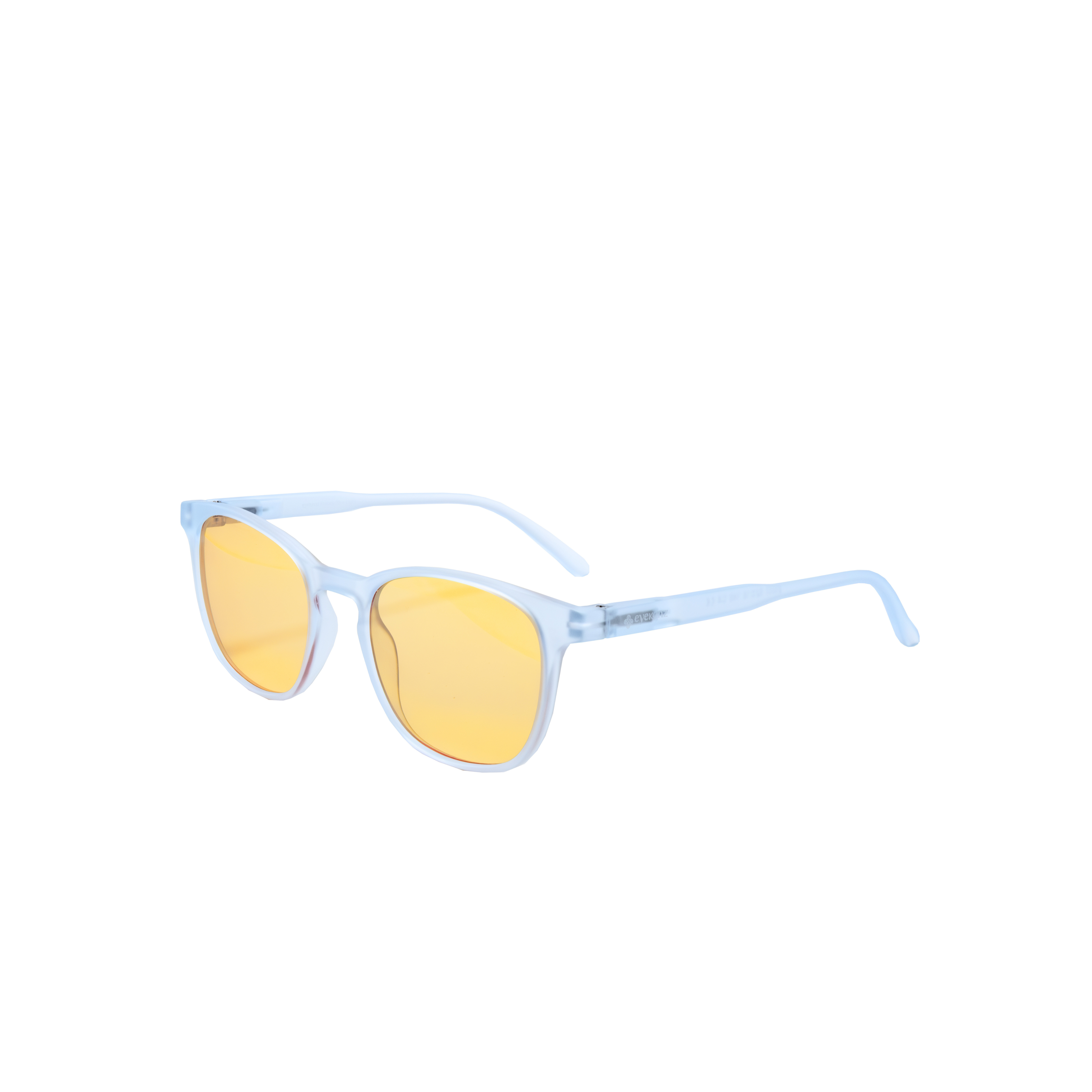 EK55: Ice Blue Frame – Yellow Lens