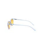 EK55: Ice Blue Frame – Yellow Lens