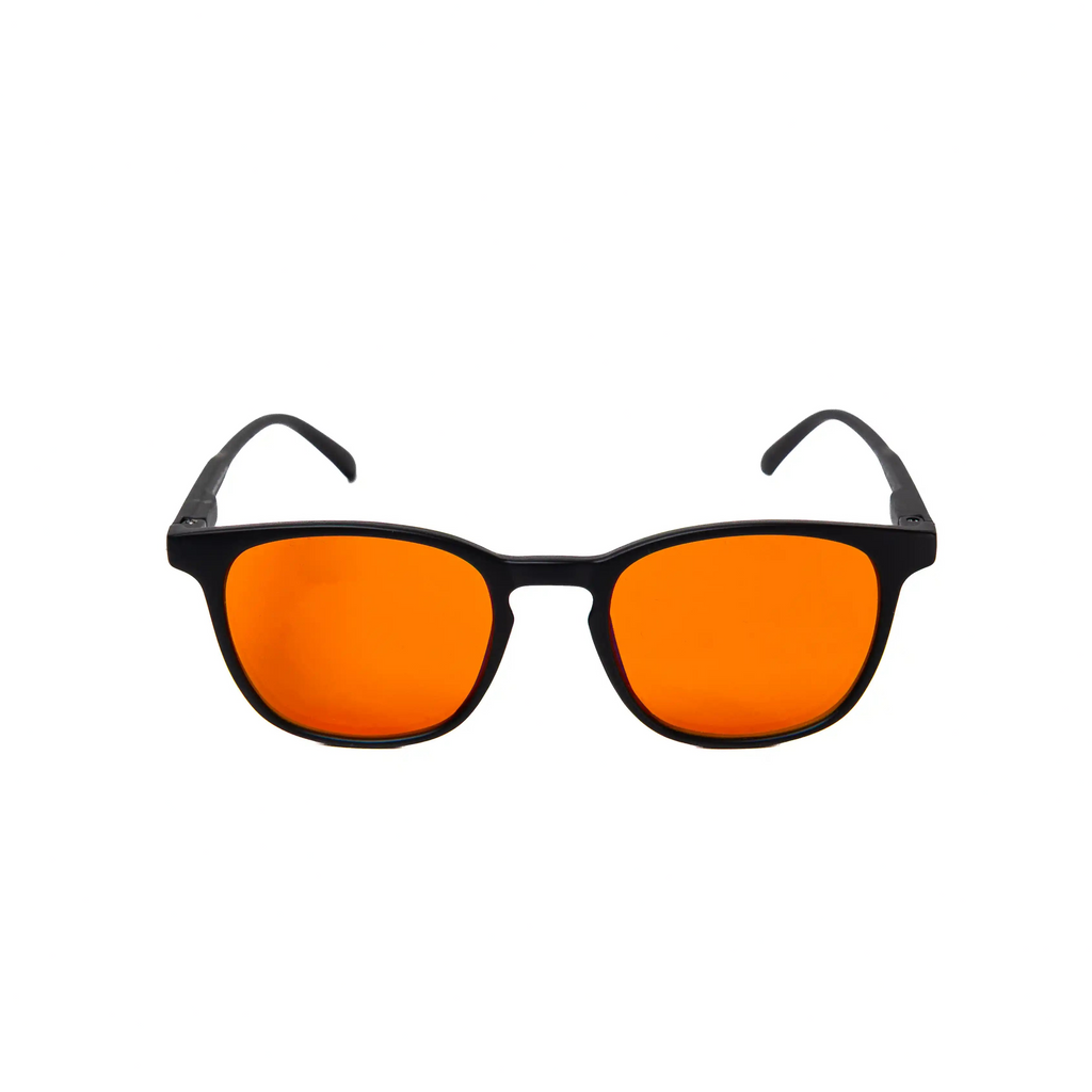 Ek1:  Black Frame – Orange Lens