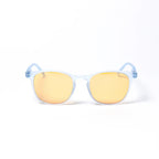 EK55: Ice Blue Frame – Yellow Lens