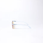 EK55: Ice Blue Frame – Yellow Lens