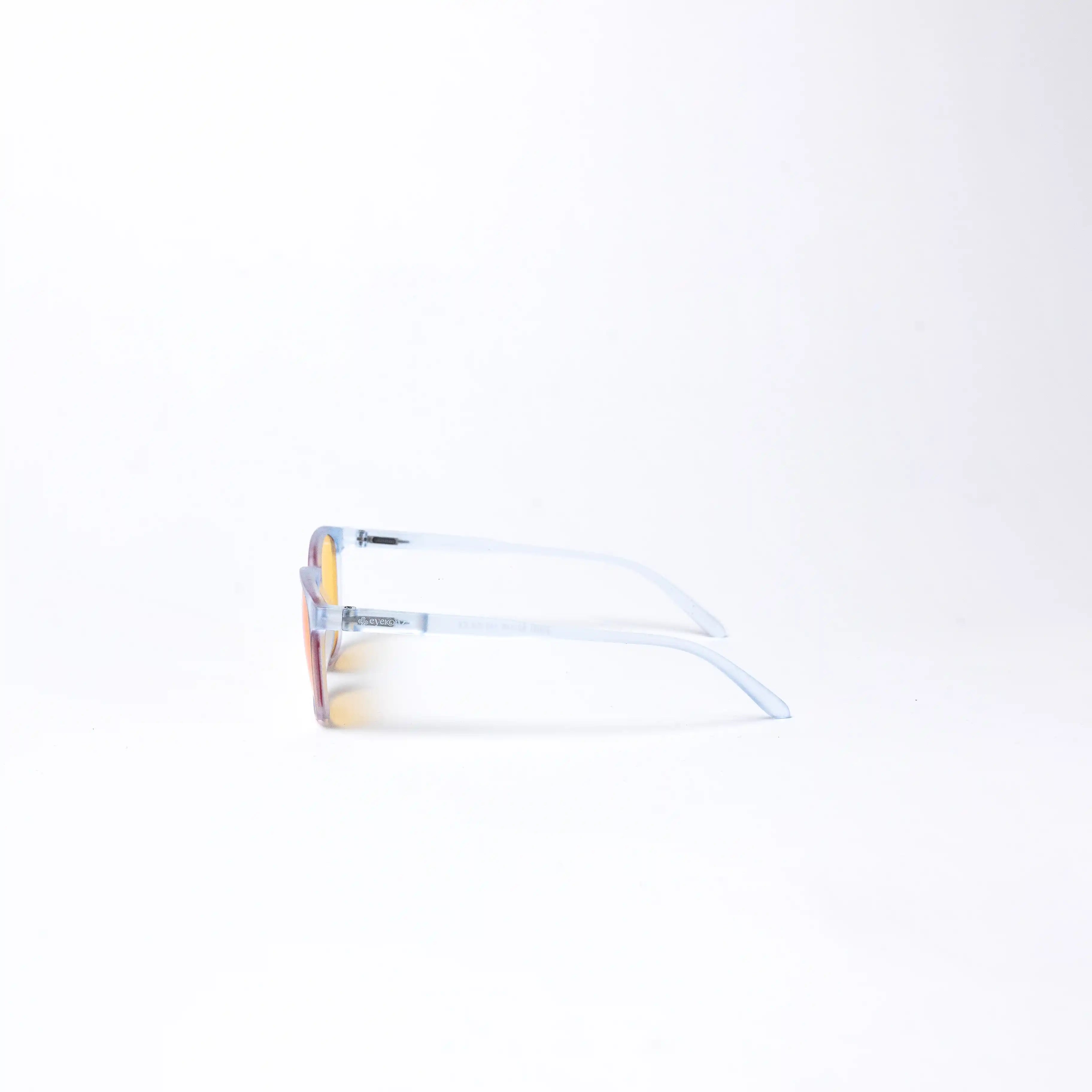 EK55: Ice Blue Frame – Yellow Lens