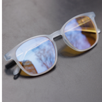 EK55: Ice Blue Frame – Yellow Lens