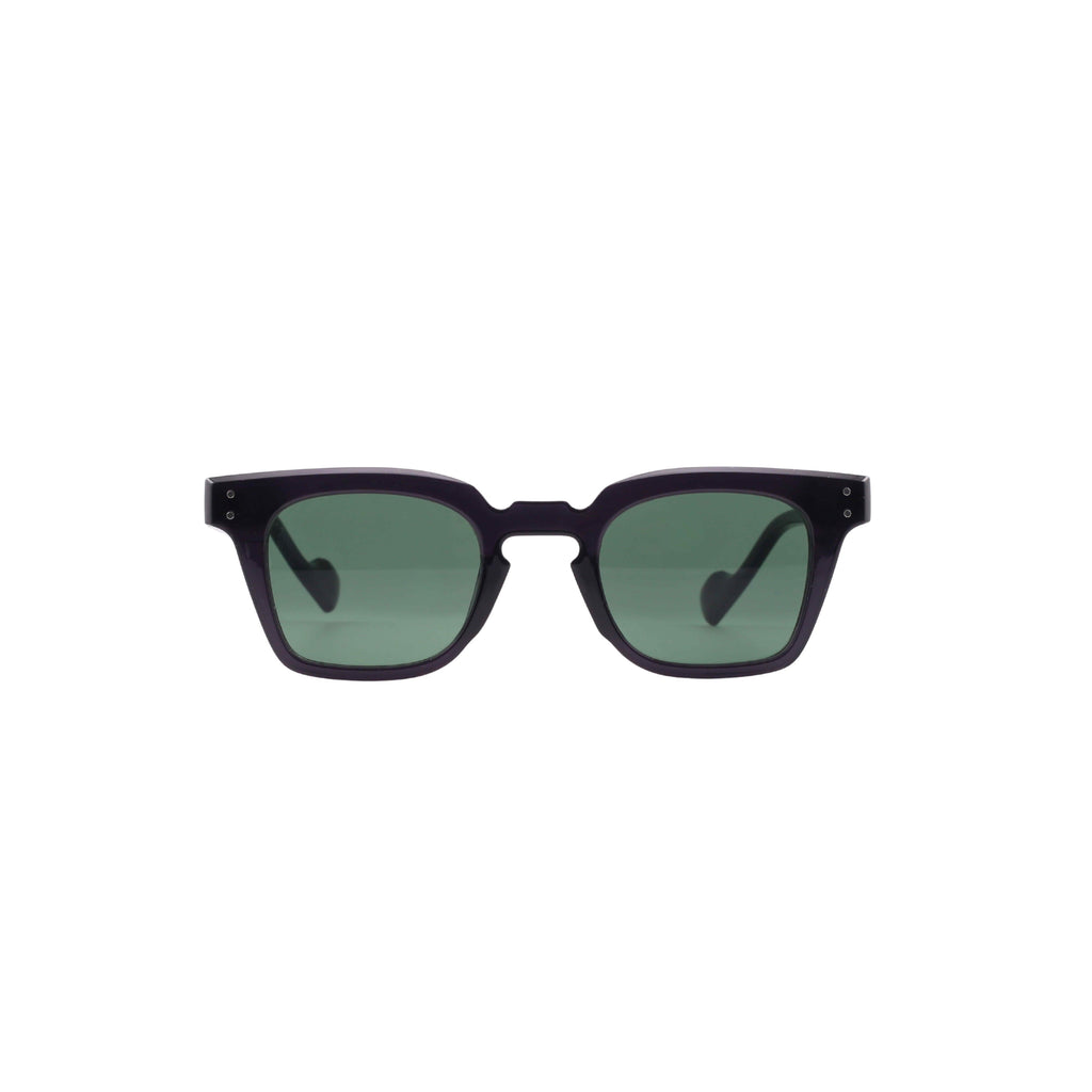 EK37 Polarized Metallic Grey Frame - Green Lens