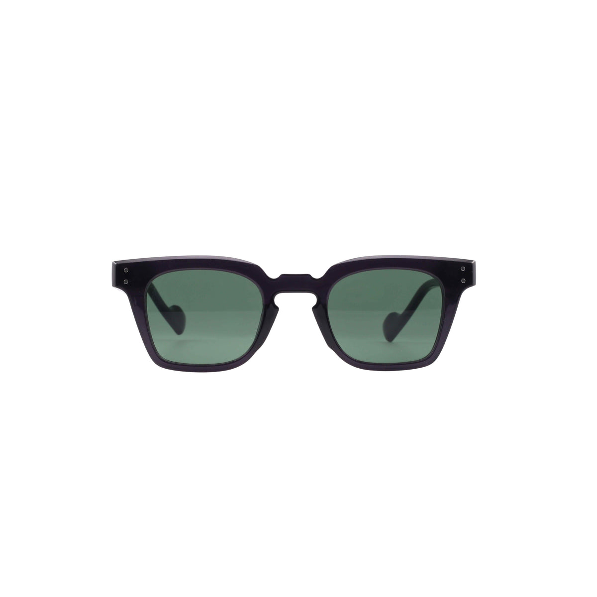 EK37 Polarized Metallic Grey Frame - Green Lens